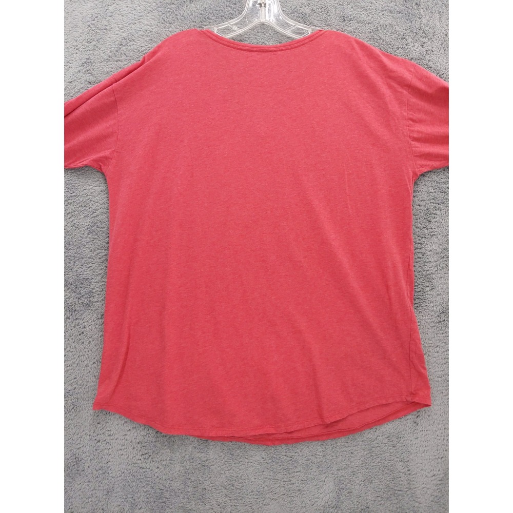Pure Jill Curved Hem Pima Cotton Top Sz L‎ V Neck 3/4 Sleeve - Picture 4 of 6